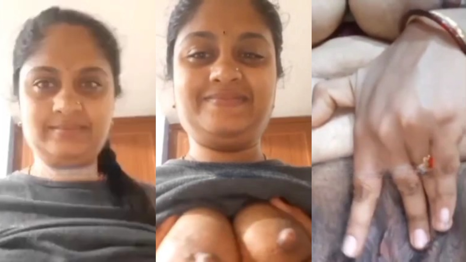 Horny aunty exposing huge boobs and pussy FSI sex