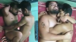 Two horny straight friends turn gay and fuck raw anally